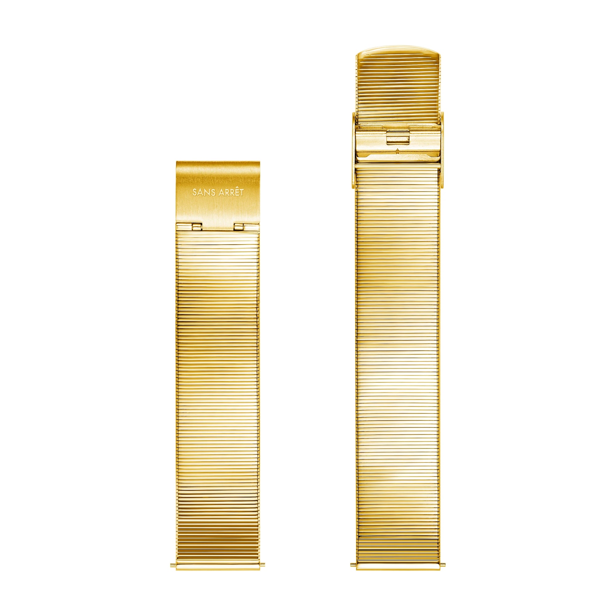 Golden Color Stainless Steel Watch Strap