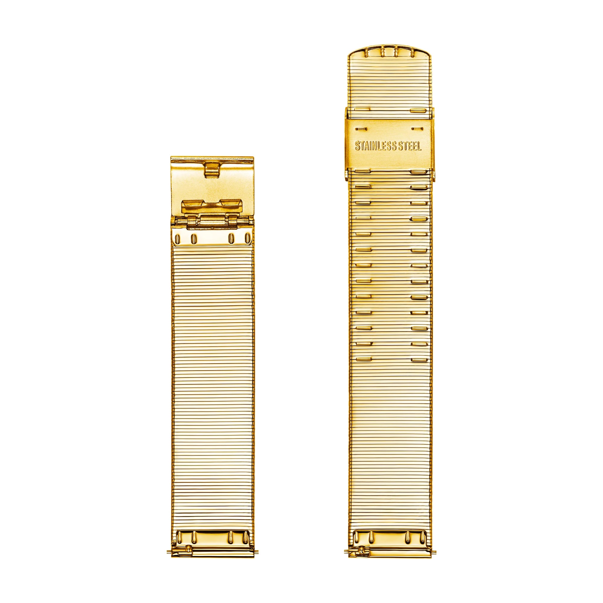 Golden Color Stainless Steel Watch Strap